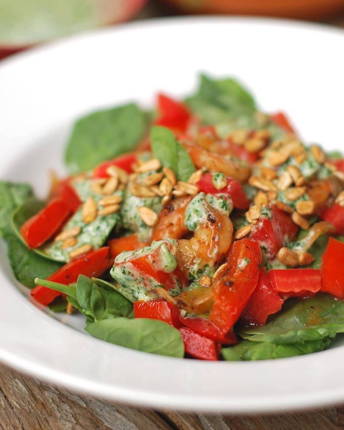 5 Minute Cilantro Avocado Dressing - made with easy ingredients like cilantro, avocado, Greek yogurt, garlic, and lime juice. | pinchofyum.com