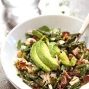 Chicken Bacon Avocado Salad - my new favorite! takes 15 minutes to prep + full of flavor and crunch. | pinchofyum.com