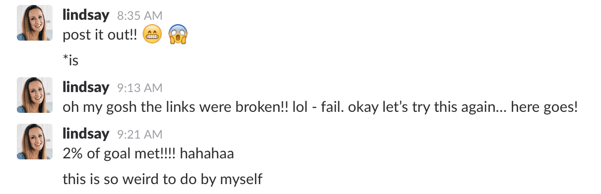 Comments from Lindsay.